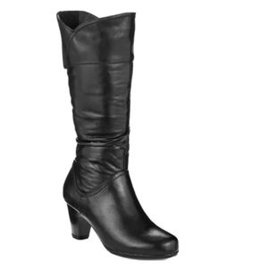 Naturalizer Dianne Black Waterproof Leather Heeled Winter Boots